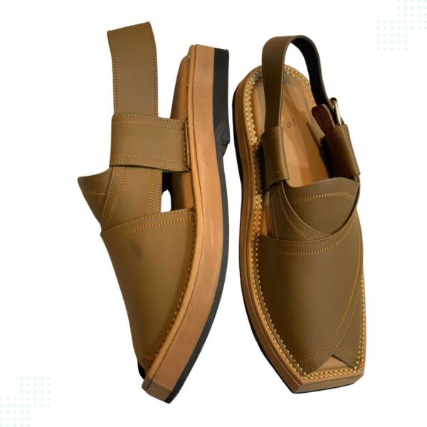 Kaptaan Chappal- Light Brown